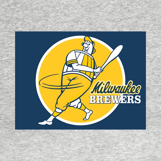 Classic Brewers Hitter by Glory Forghan Top.Art